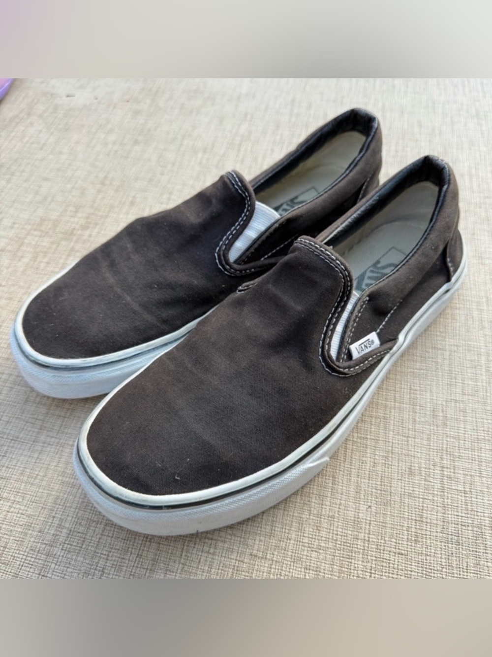 Vans Charcoal Slip-On Shoes